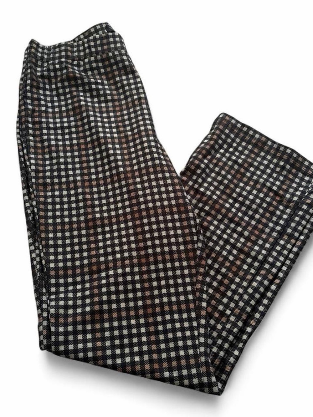 Sanctuary Checked Pants in Black, Brown & White